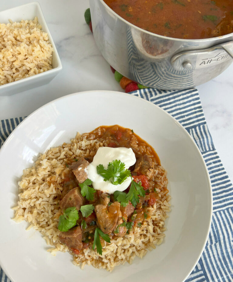 Oven Braised Chicken Vindaloo