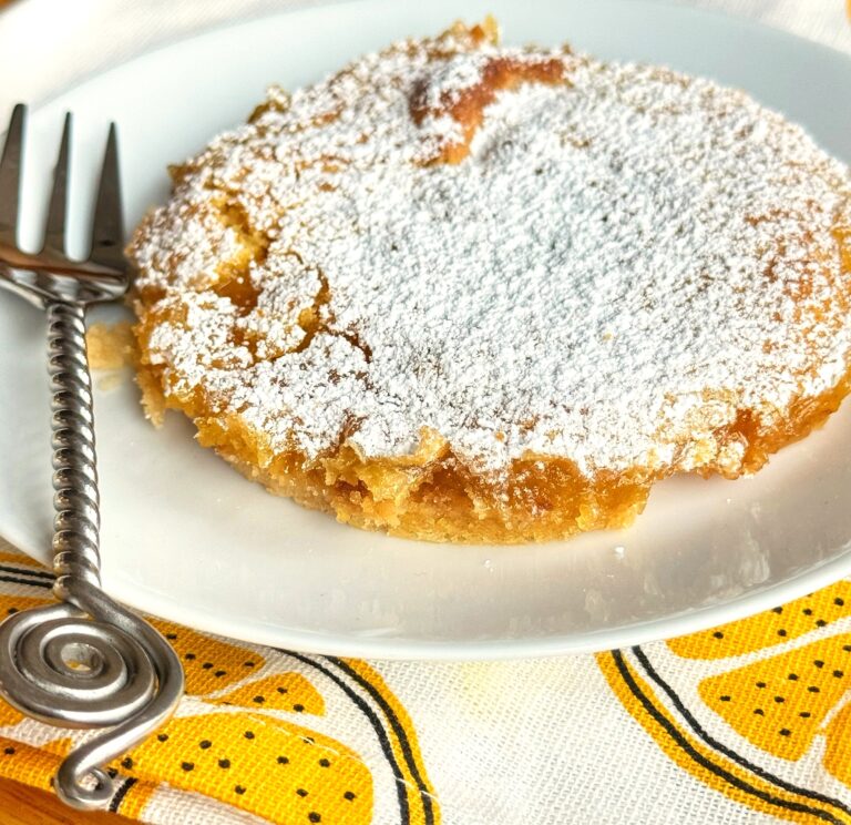 A single serving of Lemon Bars