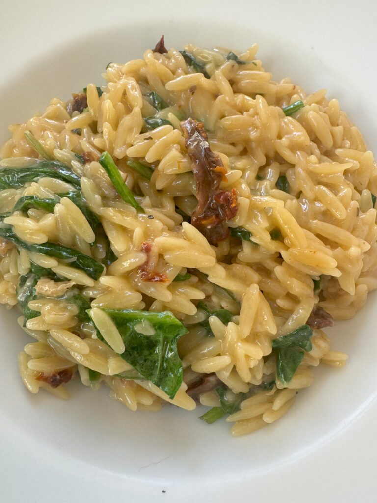 Easy Tuscan Orzo Risotto