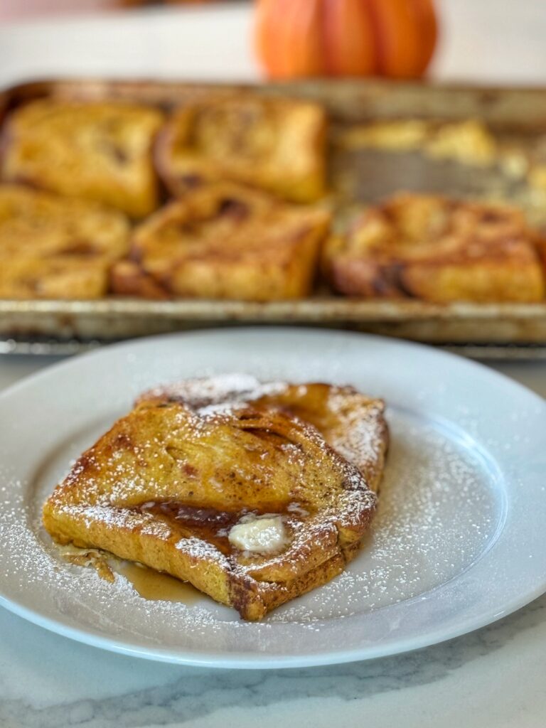 Pumpkin Brioche Baked French Toast